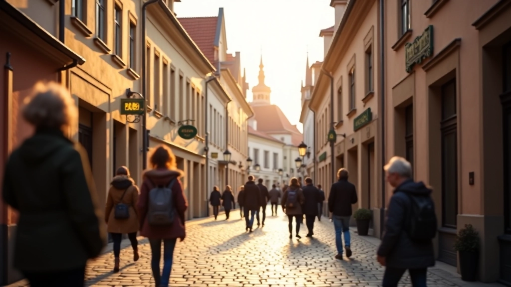 Historic Czech old town square showcasing authentic architecture
